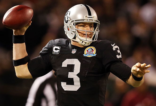 Despite having an injury-ravaged receiving corps, Carson Palmer threw for 4,018 yards last season.